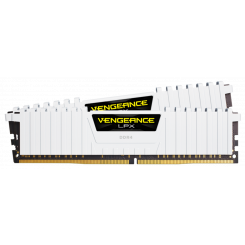 Фото Corsair DDR4 16GB (2x8GB) 3000Mhz Vengeance LPX (CMK16GX4M2B3000C15W) White