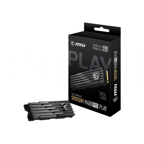 Фото SSD-диск MSI SPATIUM M480 Pro Play 3D NAND TLC 2TB M.2 (2280 PCI-E) NVMe 1.4 (S78-440Q610-P83)