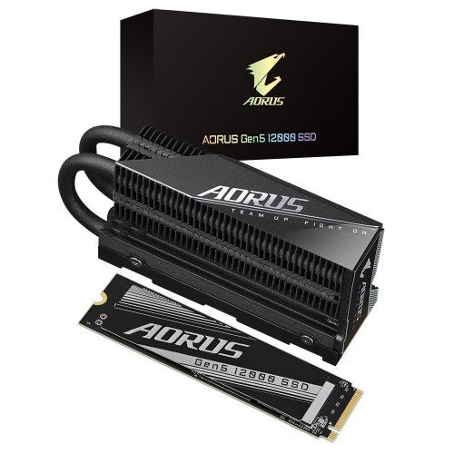 Фото SSD-диск Gigabyte AORUS Gen5 12000 3D NAND TLC 1TB M.2 (2280 PCI-E) NVMe 2.0 (AG512K1TB)