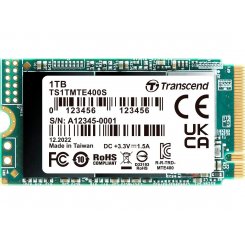 SSD-диск Transcend 400S 3D NAND 1TB M.2 (2242 PCI-E) NVMe x4 (TS1TMTE400S)
