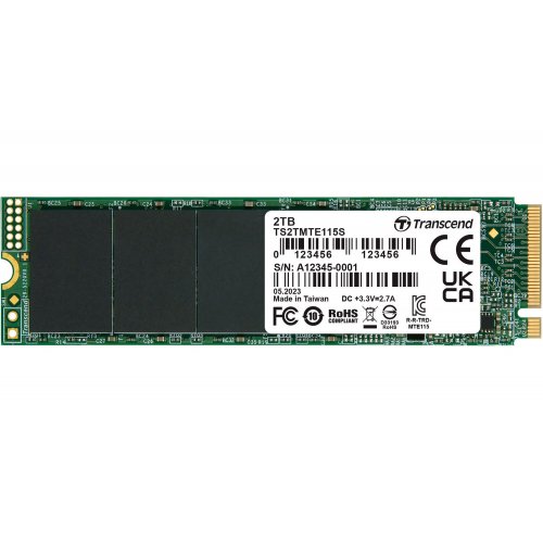 Фото SSD-диск Transcend 115S 3D NAND 2TB M.2 (2280 PCI-E) NVMe x4 (TS2TMTE115S)
