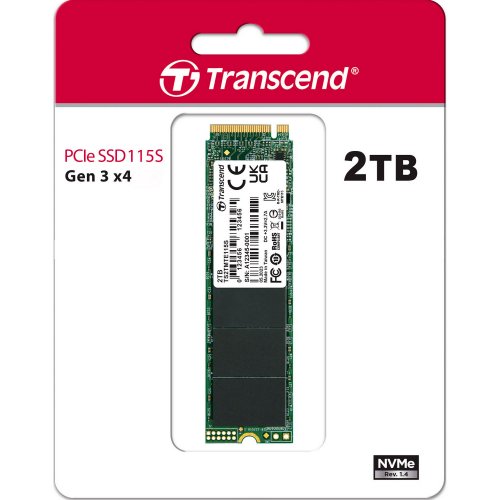 Photo SSD Drive Transcend 115S 3D NAND 2TB M.2 (2280 PCI-E) NVMe x4 (TS2TMTE115S)