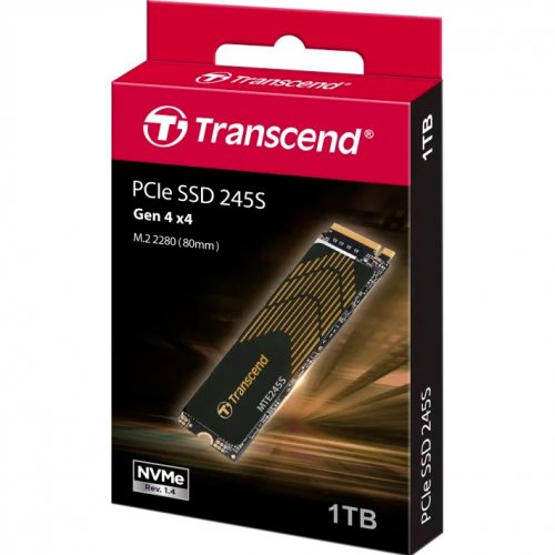 Купить SSD-диск Transcend 245S 3D NAND 1TB M.2 (2280 PCI-E) NVMe x4 (TS1TMTE245S) с проверкой совместимости: обзор, характеристики, цена в Киеве, Днепре, Одессе, Харькове, Украине | интернет-магазин TELEMART.UA фото