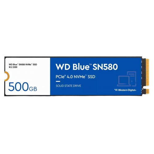 Photo SSD Drive Western Digital Blue SN580 WDC TLC 500GB M.2 (2280 PCI-E) NVMe x4 (WDS500G3B0E)