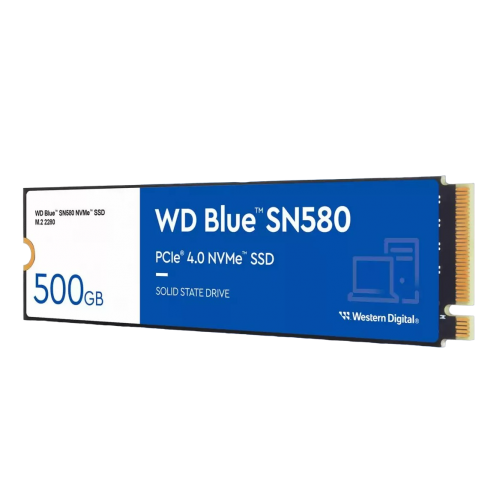 Купить SSD-диск Western Digital Blue SN580 WDC TLC 500GB M.2 (2280 PCI-E) NVMe x4 (WDS500G3B0E) с проверкой совместимости: обзор, характеристики, цена в Киеве, Днепре, Одессе, Харькове, Украине | интернет-магазин TELEMART.UA фото
