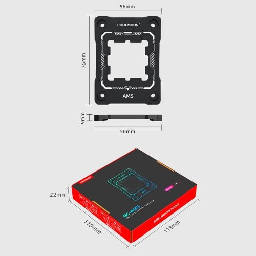 Купить Установочный комплект Coolmoon BC-AM5 Black - цена в Харькове, Киеве, Днепре, Одессе
в интернет-магазине Telemart фото