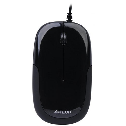 Купити Миша A4Tech D110-1 USB Glossy Black - ціна в Києві, Львові, Вінниці, Хмельницькому, Франківську, Україні | інтернет-магазин TELEMART.UA фото