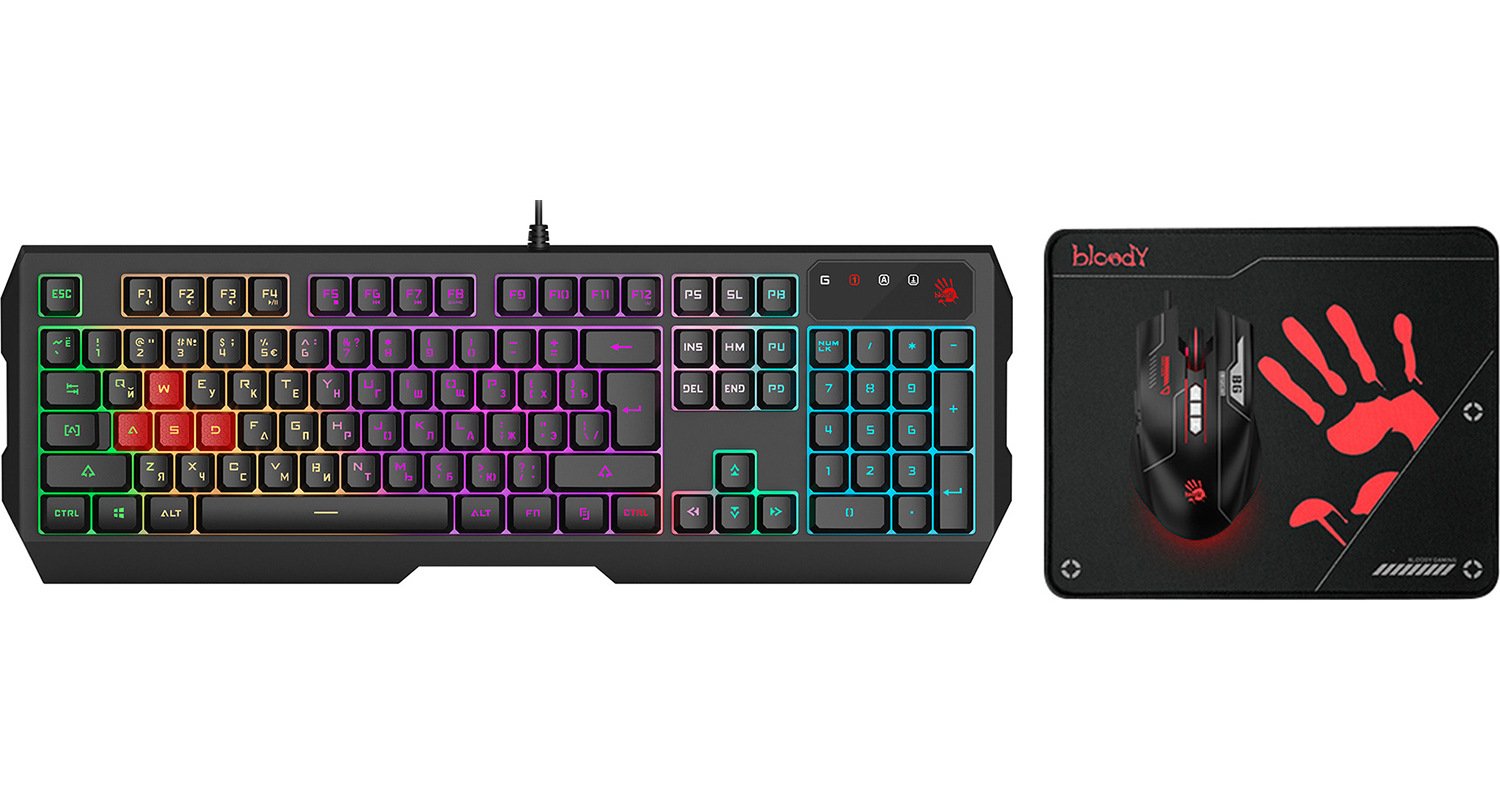 Купить Комплект A4Tech Bloody B1700 Black - цена в Харькове, Киеве ...