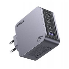 Мережевий зарядний пристрій Ugreen X763 Nexode Pro USB + 3 x USB Type-C 160W (25877) Grey