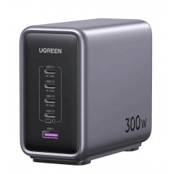 Мережевий зарядний пристрій Ugreen CD333 Nexode USB + 4 x USB Type-C 300W (90903B) Black