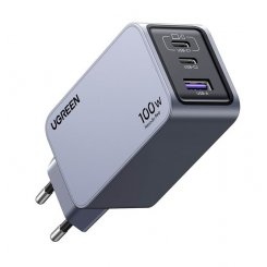 Мережевий зарядний пристрій Ugreen X757 Nexode Pro 2 x USB + USB Type-C 100W (25874) Grey