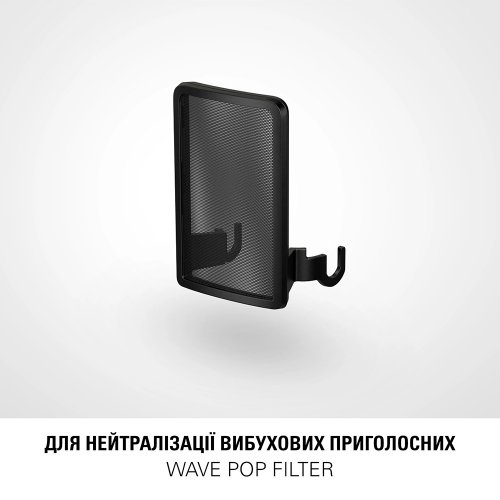 Поп-фильтр для микрофона Elgato Pop Filter for Wave Series (10MAD9901) Black купить в Украине: Киев, Днепр, Харьков, Одесса  | Низкая цена, отзывы, характеристики от TELEMART фото