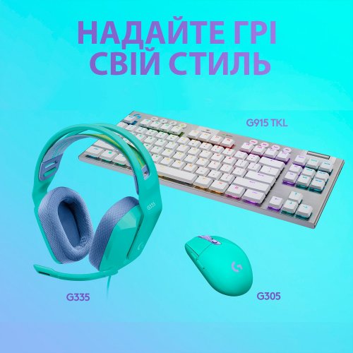 Купити Миша Logitech G305 Lightspeed (910-006378) Mint - ціна в Києві, Львові, Вінниці, Хмельницькому, Франківську, Україні | інтернет-магазин TELEMART.UA фото