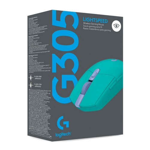 Купити Миша Logitech G305 Lightspeed (910-006378) Mint - ціна в Києві, Львові, Вінниці, Хмельницькому, Франківську, Україні | інтернет-магазин TELEMART.UA фото
