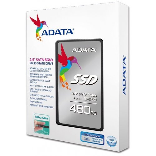 Продать SSD-диск ADATA Premier SP550 TLC 480GB 2.5'' (ASP550SS3-480GM-C) по Trade-In интернет-магазине Телемарт - Киев, Днепр, Украина фото