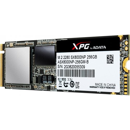 Продати SSD-диск ADATA XPG CX8000 MLC PCIe x4 NVMe 256GB M.2 (2280 PCI-E) (ASX8000NP-256GM-C) за Trade-In у інтернет-магазині Телемарт - Київ, Дніпро, Україна фото