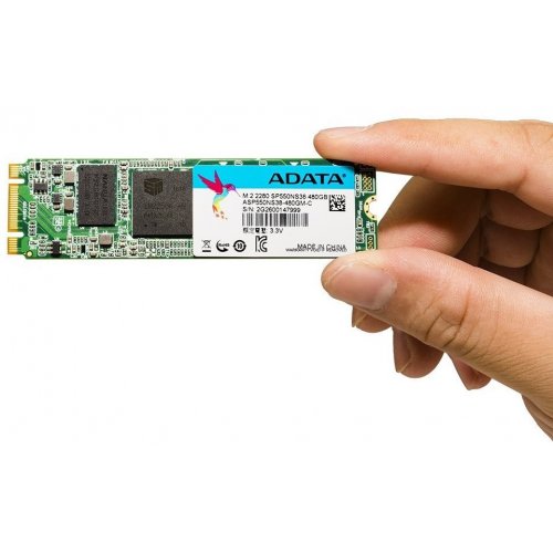 Продать SSD-диск ADATA Premier SP550 TLC 480GB M.2 (2280 SATA) (ASP550NS38-480GM-C) по Trade-In интернет-магазине Телемарт - Киев, Днепр, Украина фото