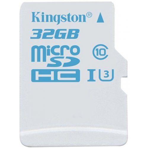 Купить Карта памяти Kingston microSDHC Action 32GB Class 10 UHS-I U3 (без адаптера) (SDCAC/32GBSP) - цена в Харькове, Киеве, Днепре, Одессе
в интернет-магазине Telemart фото