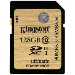 Карта памяти Kingston SDXC Ultimate 128GB Class10 UHS-I (SDA10/128GB)