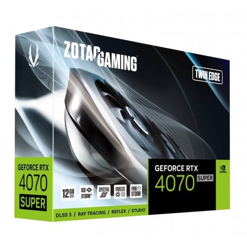 Фото Видеокарта Zotac GeForce RTX 4070 SUPER Gaming Twin Edge 12288MB (ZT-D40720E-10M)