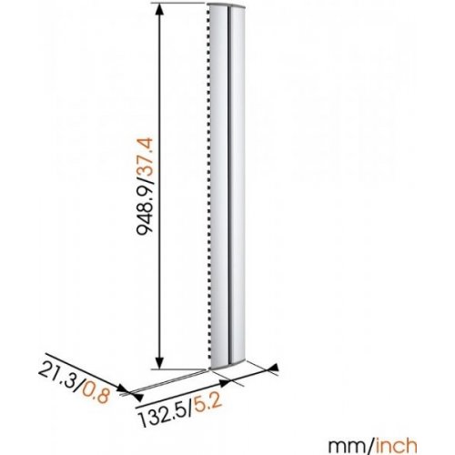 Купити Кронштейн VOGELS Cable 10L Column 94cm - ціна в Києві, Львові, Вінниці, Хмельницькому, Франківську, Україні | інтернет-магазин TELEMART.UA фото