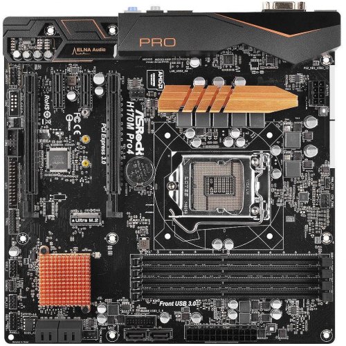 Продать Материнская плата AsRock H170M PRO4 (s1151, Intel H170) по Trade-In интернет-магазине Телемарт - Киев, Днепр, Украина фото