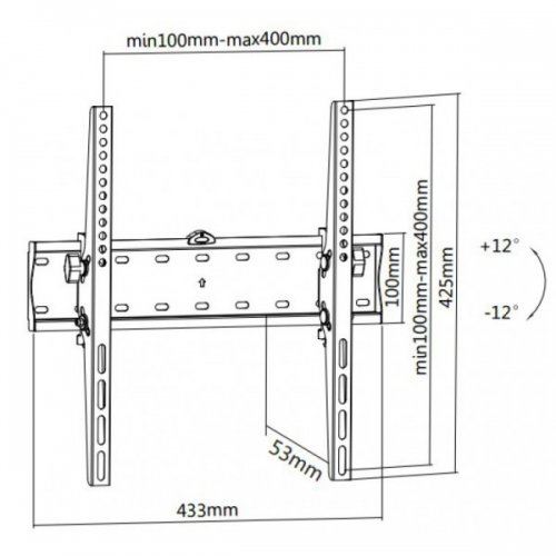 Купить Кронштейн Brateck 32-55" KL21G-44T - цена в Харькове, Киеве, Днепре, Одессе
в интернет-магазине Telemart фото