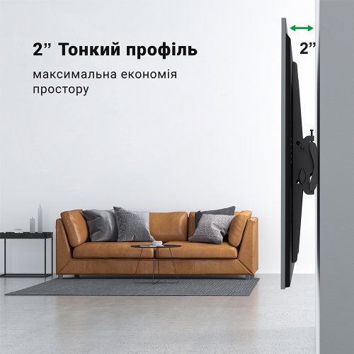 Купить Кронштейн Brateck 32-55" KL21G-44T - цена в Харькове, Киеве, Днепре, Одессе
в интернет-магазине Telemart фото