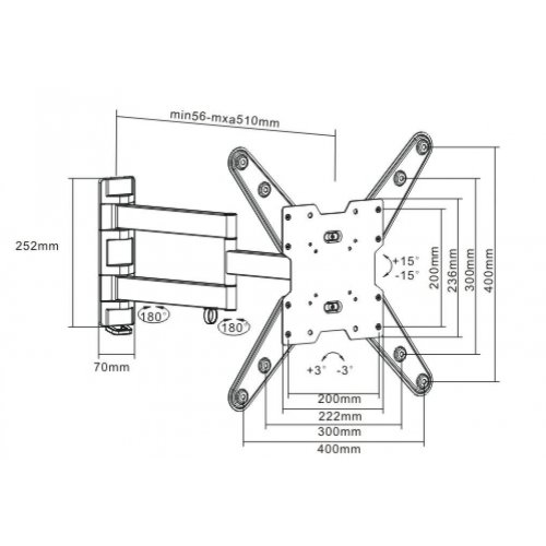 Купить Кронштейн Walfix R-390B - цена в Харькове, Киеве, Днепре, Одессе
в интернет-магазине Telemart фото