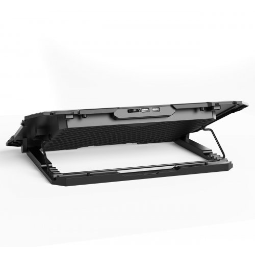 Охлаждающая подставка для ноутбука GamePro CP485 Black купить в Украине: Киев, Днепр, Харьков, Одесса  | Низкая цена, отзывы, характеристики от TELEMART фото