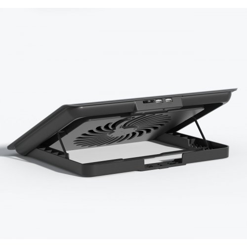 Охлаждающая подставка для ноутбука OfficePro CP500 Black купить в Украине: Киев, Днепр, Харьков, Одесса  | Низкая цена, отзывы, характеристики от TELEMART фото