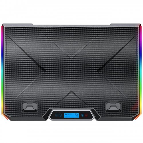 Охолоджувальна підставка для ноутбука GamePro CP890 Black купити в Україні: Київ, Львів, Хмельницький, Тернопіль, Івано-Франківськ | Низька ціна, відгуки, характеристики від TELEMART фото