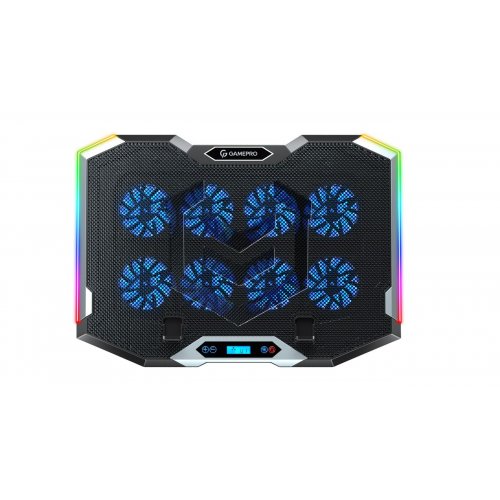 Охлаждающая подставка для ноутбука GamePro CP870 Black купить в Украине: Киев, Днепр, Харьков, Одесса  | Низкая цена, отзывы, характеристики от TELEMART фото