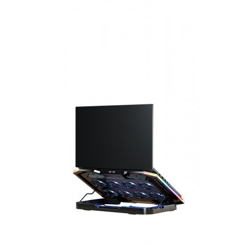 Охлаждающая подставка для ноутбука GamePro CP870 Black купить в Украине: Киев, Днепр, Харьков, Одесса  | Низкая цена, отзывы, характеристики от TELEMART фото