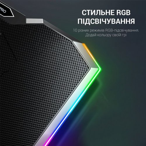 Охлаждающая подставка для ноутбука GamePro CP870 Black купить в Украине: Киев, Днепр, Харьков, Одесса  | Низкая цена, отзывы, характеристики от TELEMART фото