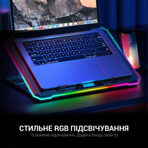 Подставка для ноутбука GamePro CP940 Black купить в Украине: Киев, Днепр, Харьков, Одесса  | Низкая цена, отзывы, характеристики от TELEMART фото