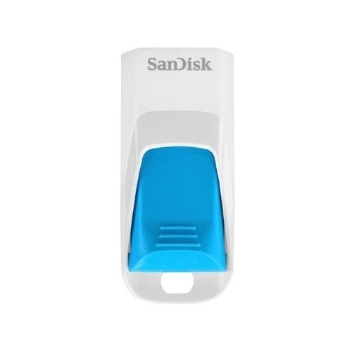 Купити Накопичувач SanDisk Cruzer Edge 16GB USB 2.0 White-Blue (SDCZ51W-016G-B35B) - ціна в Києві, Львові, Вінниці, Хмельницькому, Франківську, Україні | інтернет-магазин TELEMART.UA фото