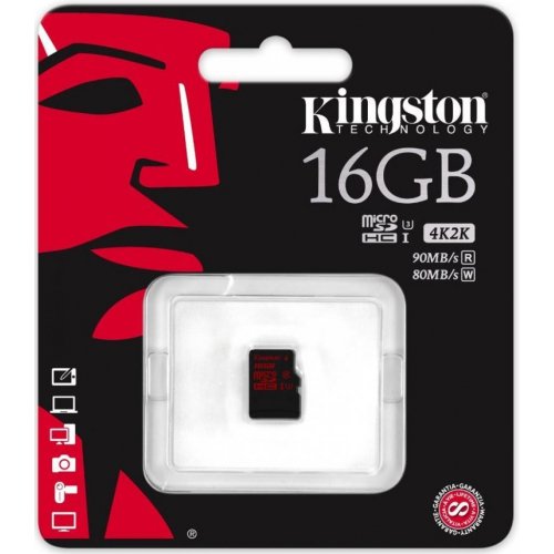 Купить Карта памяти Kingston microSDHC 16GB Class 10 UHS-I U3 (без адаптера) (SDCA3/16GBSP) - цена в Харькове, Киеве, Днепре, Одессе
в интернет-магазине Telemart фото