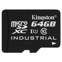 Карта пам'яті Kingston microSDXC Industrial 64GB Class 10 UHS-I (без адаптера) (SDCIT/64GBSP)