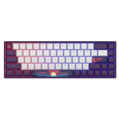 Клавіатура Dark Project 68 Sunrise PBT RGB Mech G3MS Sapphire (DPP68_GSH_SUNR_ANSI_EN) Violet/White