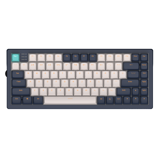 Photo Keyboard Dark Project KD83A PBT RGB Mech G3MS Sapphire (DPP83_GSH_NAVY_ANSI_EN) Ivory/Navy Blue