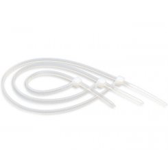 Стяжка кабельна ATcom 400 x 4.8мм 100шт (48400) White