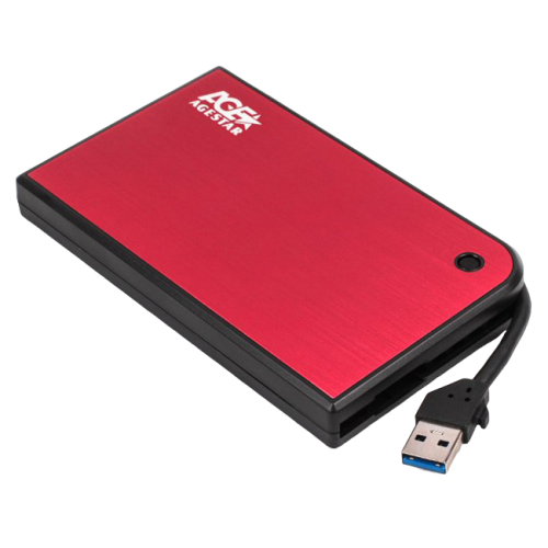 Купить Карман внешний Agestar 2.5" SATA to USB 3.0 (3UB2A14) Red - цена в Харькове, Киеве, Днепре, Одессе
в интернет-магазине Telemart фото