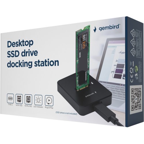 Купить Док-станция Gembird M.2 to USB 3.1" (DD-U3M2) Black - цена в Харькове, Киеве, Днепре, Одессе
в интернет-магазине Telemart фото