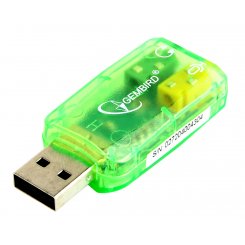 Звуковая карта Gembird Virtus Plus SC-USB-01 USB 2.0 Green