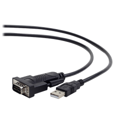 Кабель Cablexpert USB to RS-232 1.5m (UAS-DB9M-02) Black