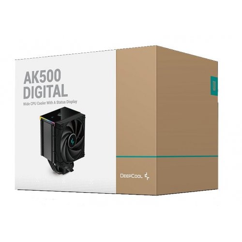 Продати Кулер Deepcool AK500 DIGITAL (R-AK500-BKADMN-G) Black (Відновлено продавцем, 603837) за Trade-In у інтернет-магазині Телемарт - Київ, Дніпро, Україна фото
