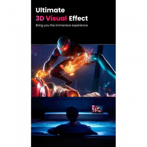 Кабель Ugreen DP114 DisplayPort to DisplayPort V1.4 8K 1m (80390) Black купити в Україні: Київ, Львів, Хмельницький, Тернопіль, Івано-Франківськ | Низька ціна, відгуки, характеристики від TELEMART фото