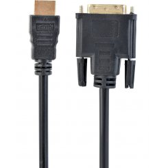 Кабель Maxxter HDMI to DVI 1m (V-HDMI-DVI-1M) Black