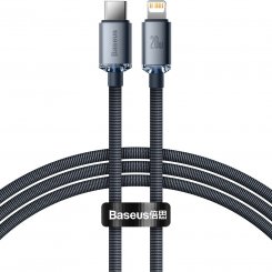 Кабель Baseus Crystal Shine Series Fast Charging Data Cable USB Type-C to Lightning 20W 1.2m (CAJY000201) Black